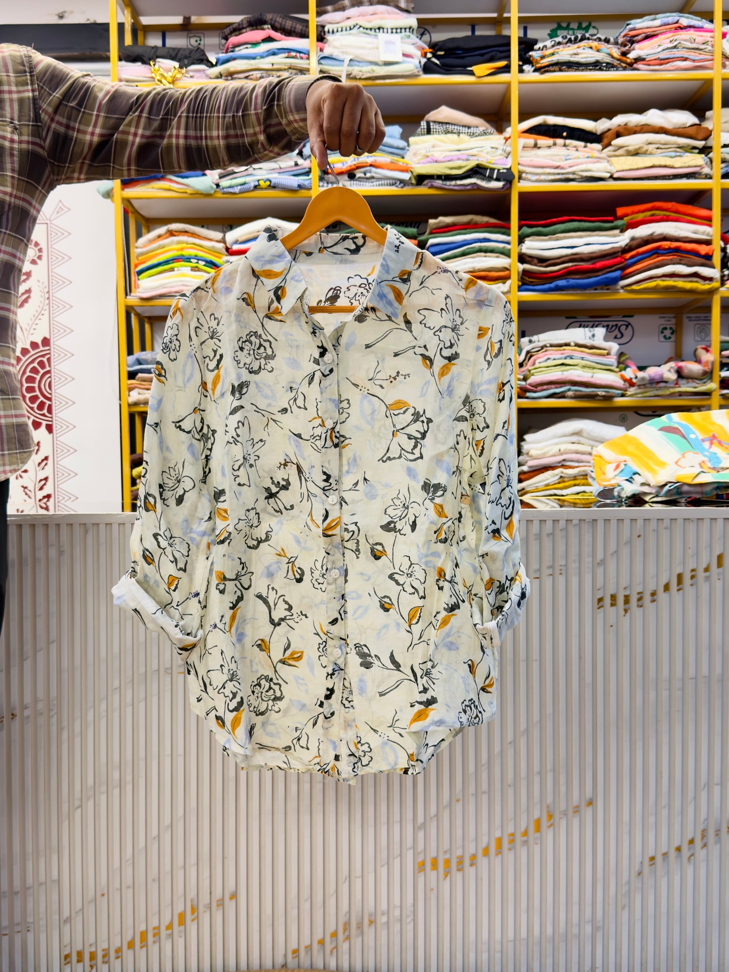 PREMIUM PURE LINEN PRINT SHIRT