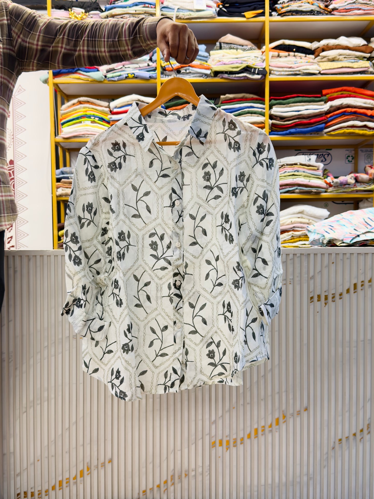 PREMIUM PURE LINEN PRINT SHIRT
