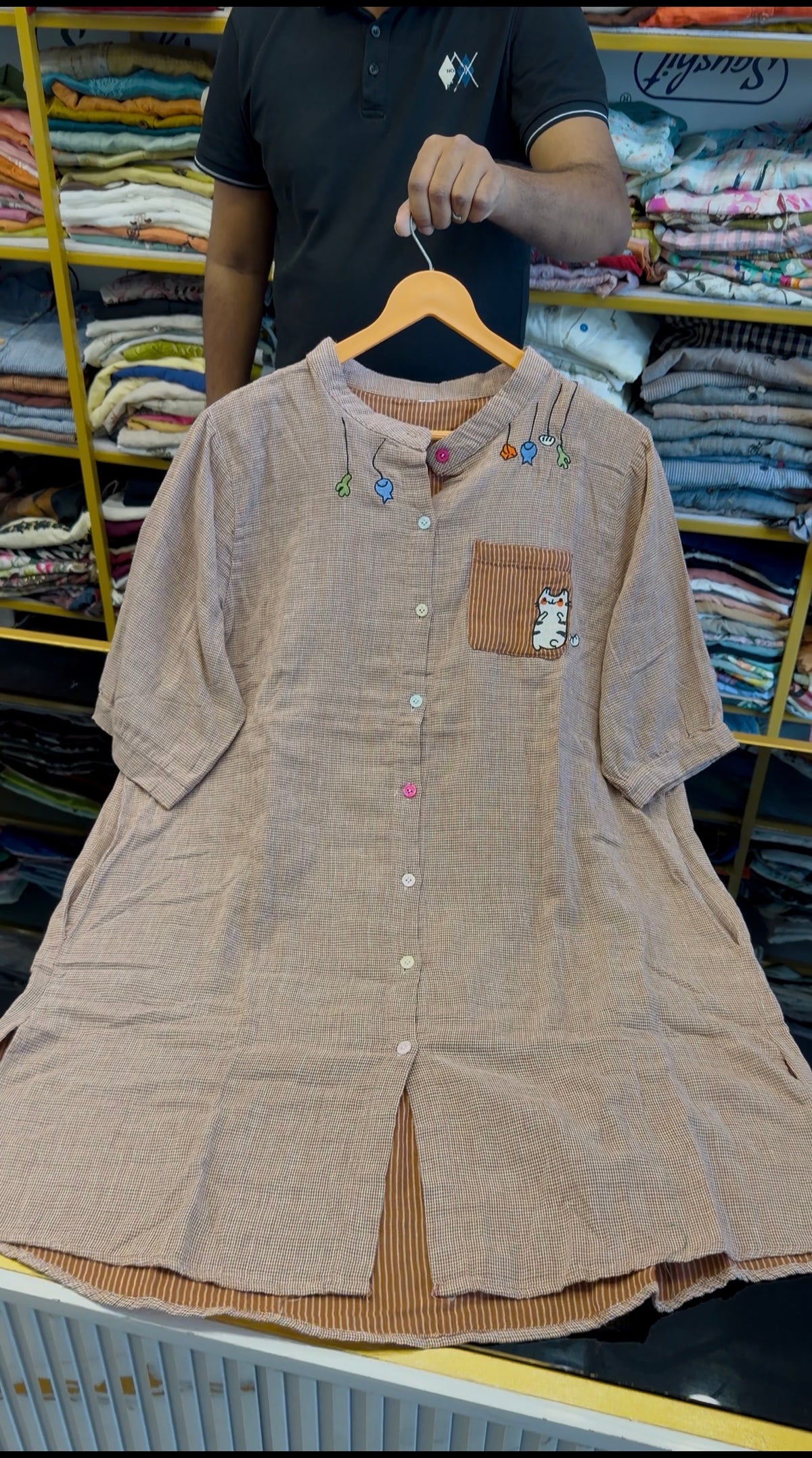 PREMIUM PURE MUL EMBROIDERY COTTON TUNIC