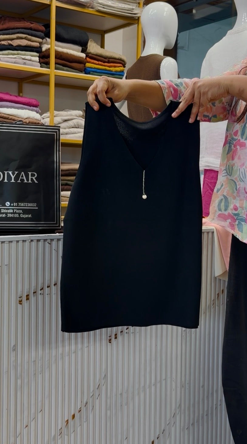 V NECK PREMIUM SOFT SPAGHETTI TOP