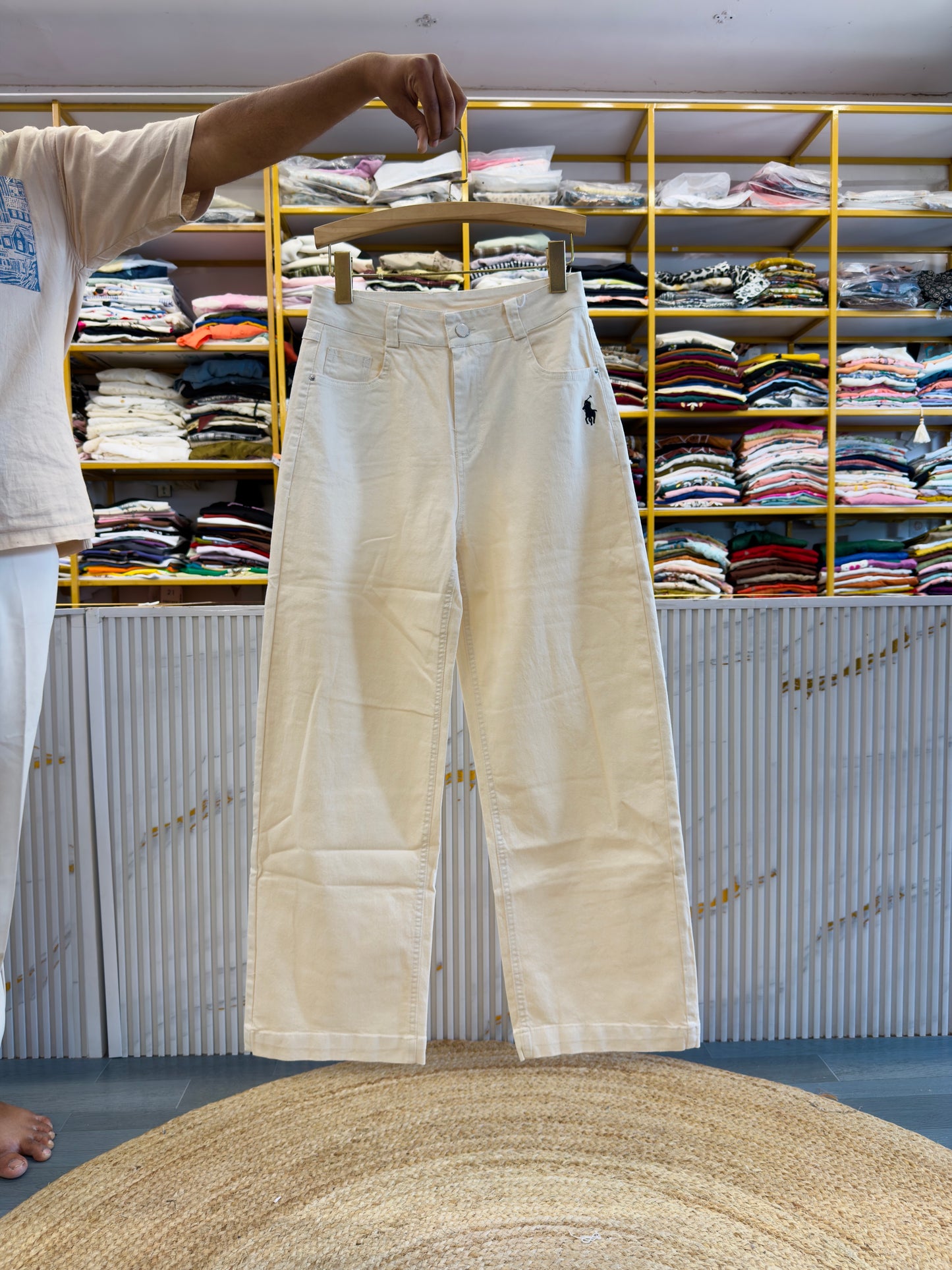 PREMIUM US POLO LOGO COTTON STRAIGHT PANT