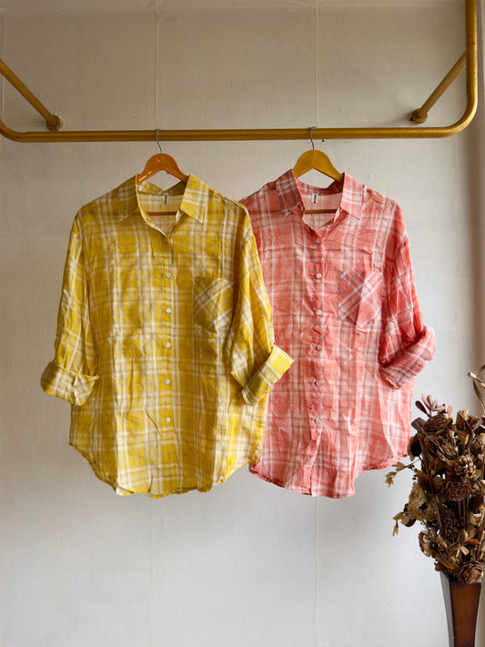TRENDING CHEX PURE MUL COTTON SHIRT