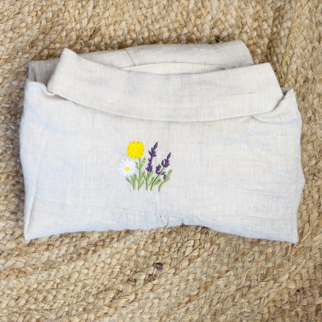 PURE LINEN BACK EMBROIDERY SHIRT