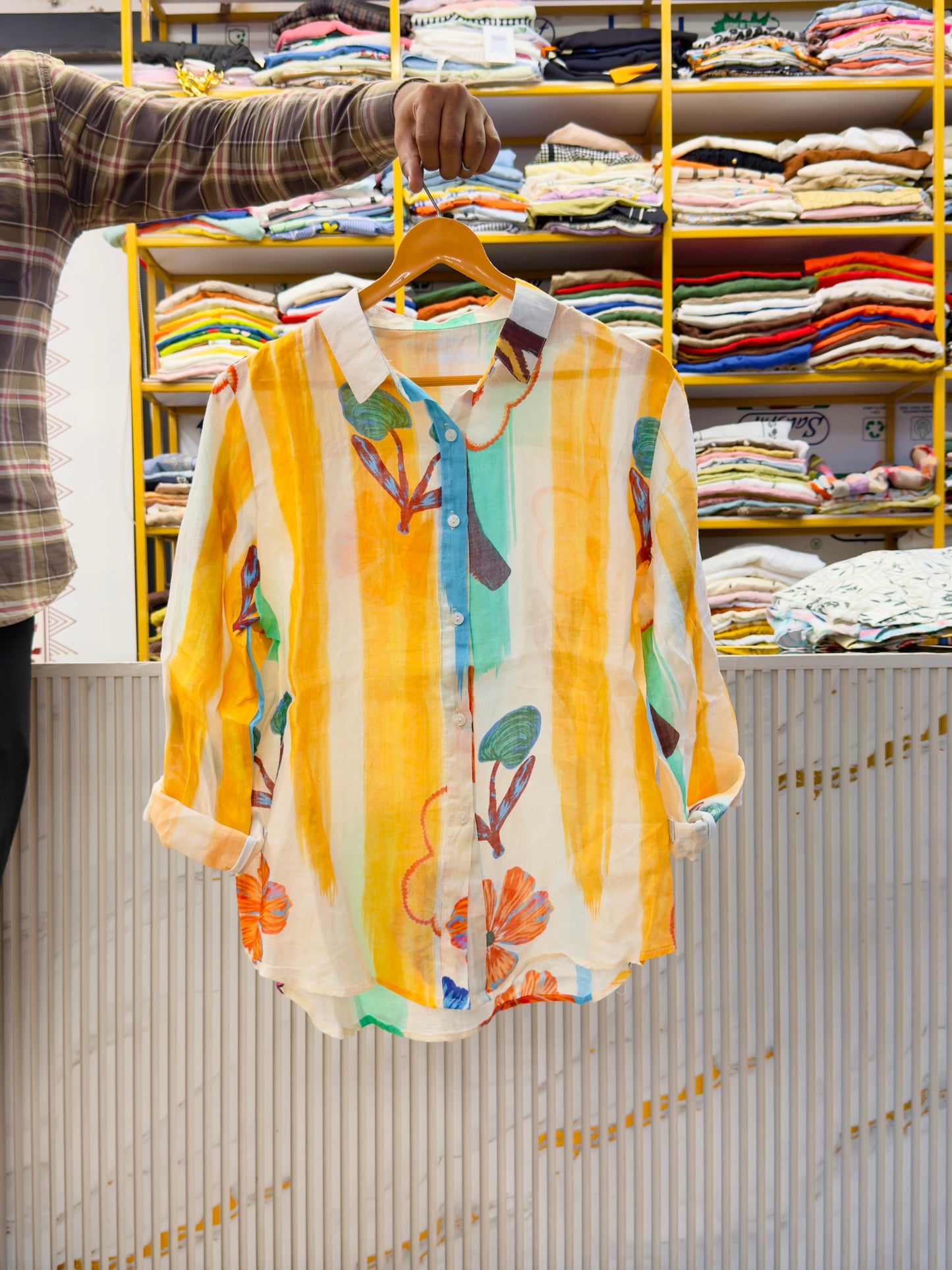 PREMIUM PURE LINEN PRINT SHIRT