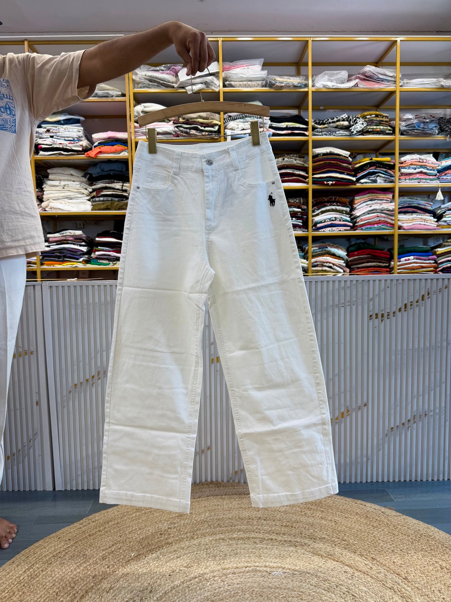 PREMIUM US POLO LOGO COTTON STRAIGHT PANT