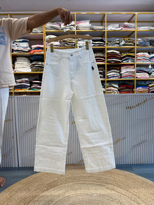 PREMIUM US POLO LOGO COTTON STRAIGHT PANT