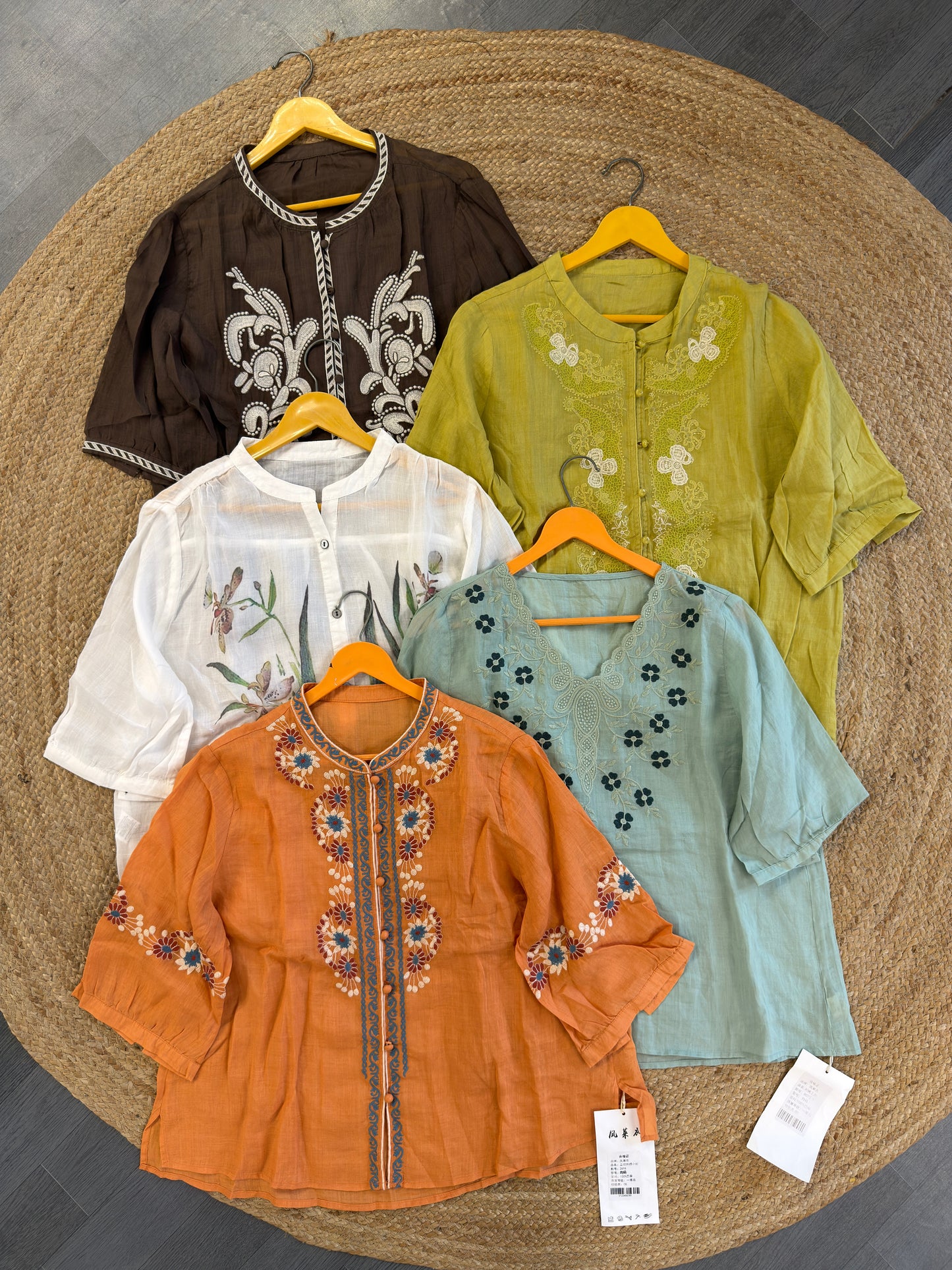 PURE LINEN PRINT & EMBROIDERY TOPS