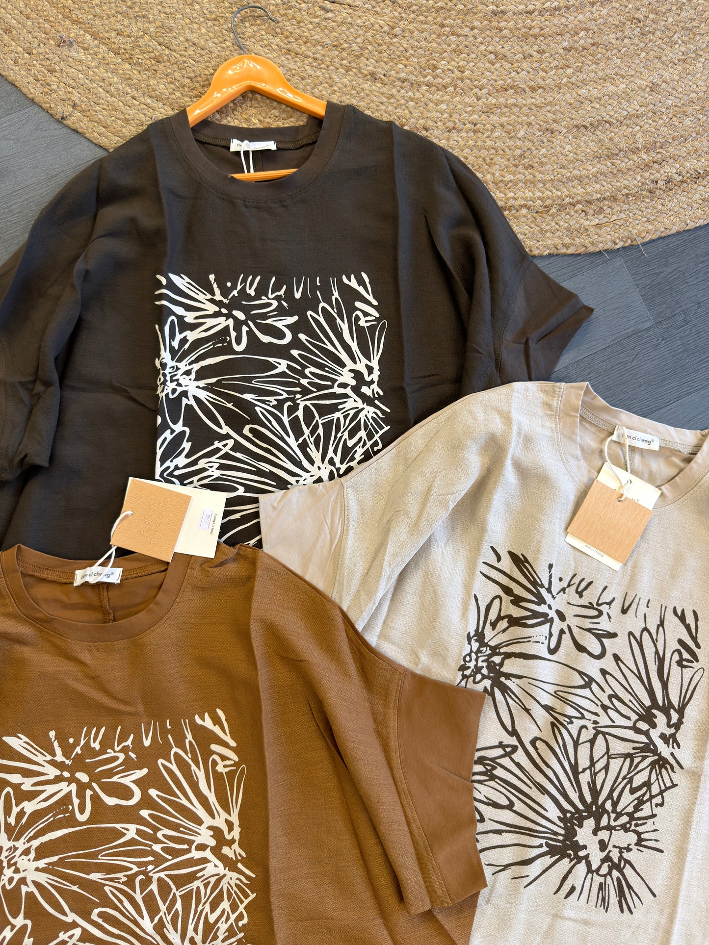PONCHO PRINT COTTON TOP CUM TSHIRT