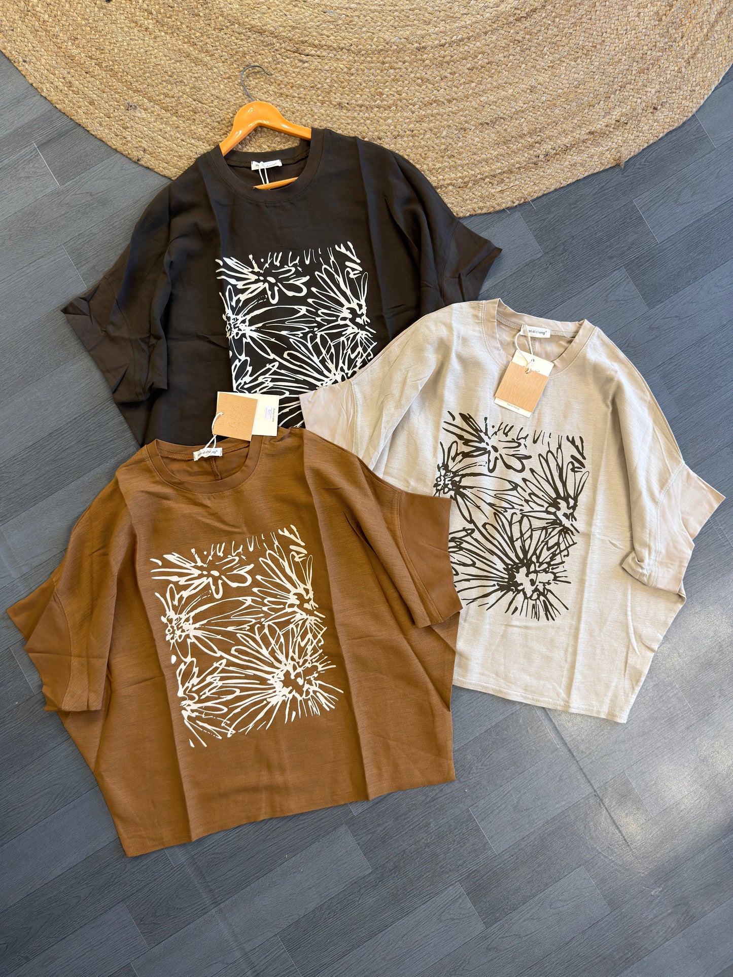 PONCHO PRINT COTTON TOP CUM TSHIRT