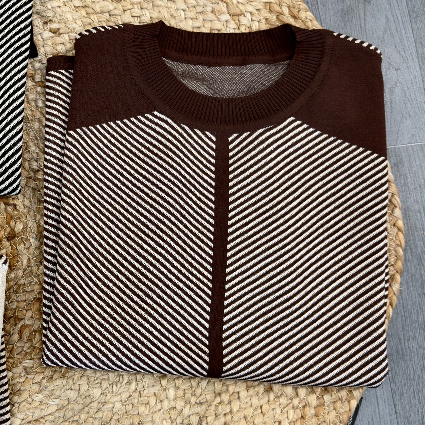 PONCHO STRIPS KNITTING TOP CUM TSHIRT