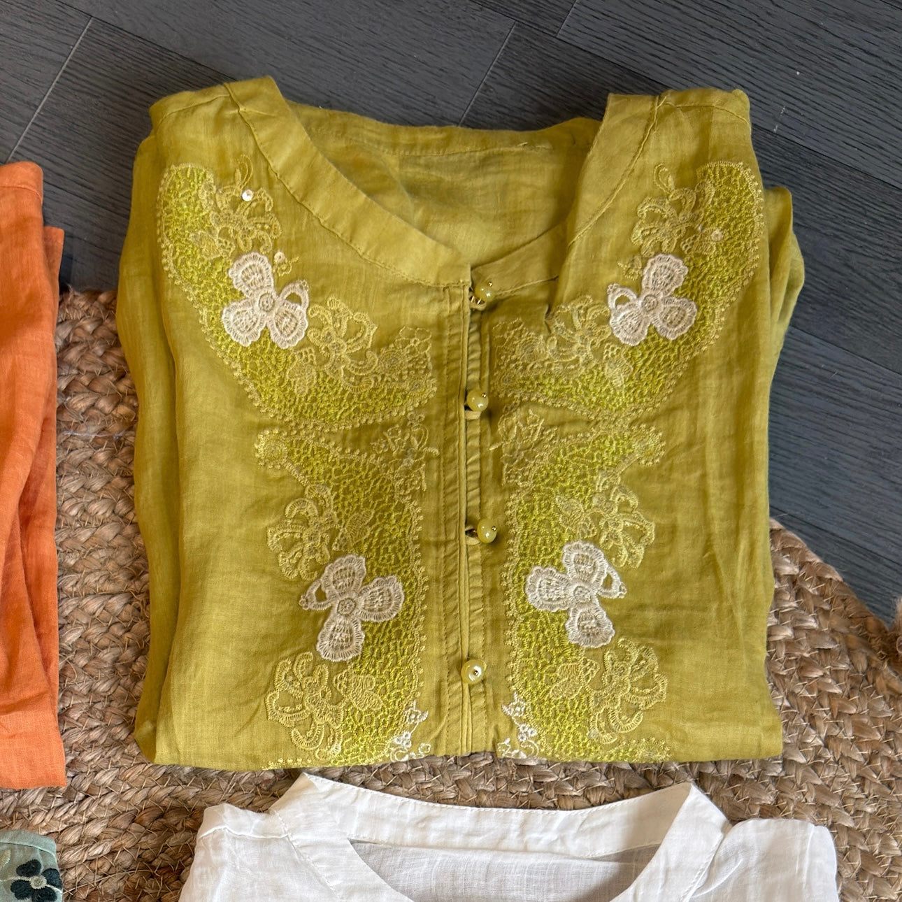 PURE LINEN PRINT & EMBROIDERY TOPS