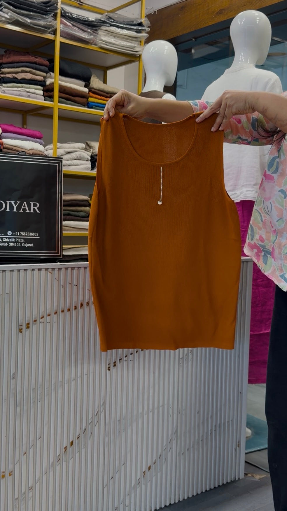 V NECK PREMIUM SOFT SPAGHETTI TOP