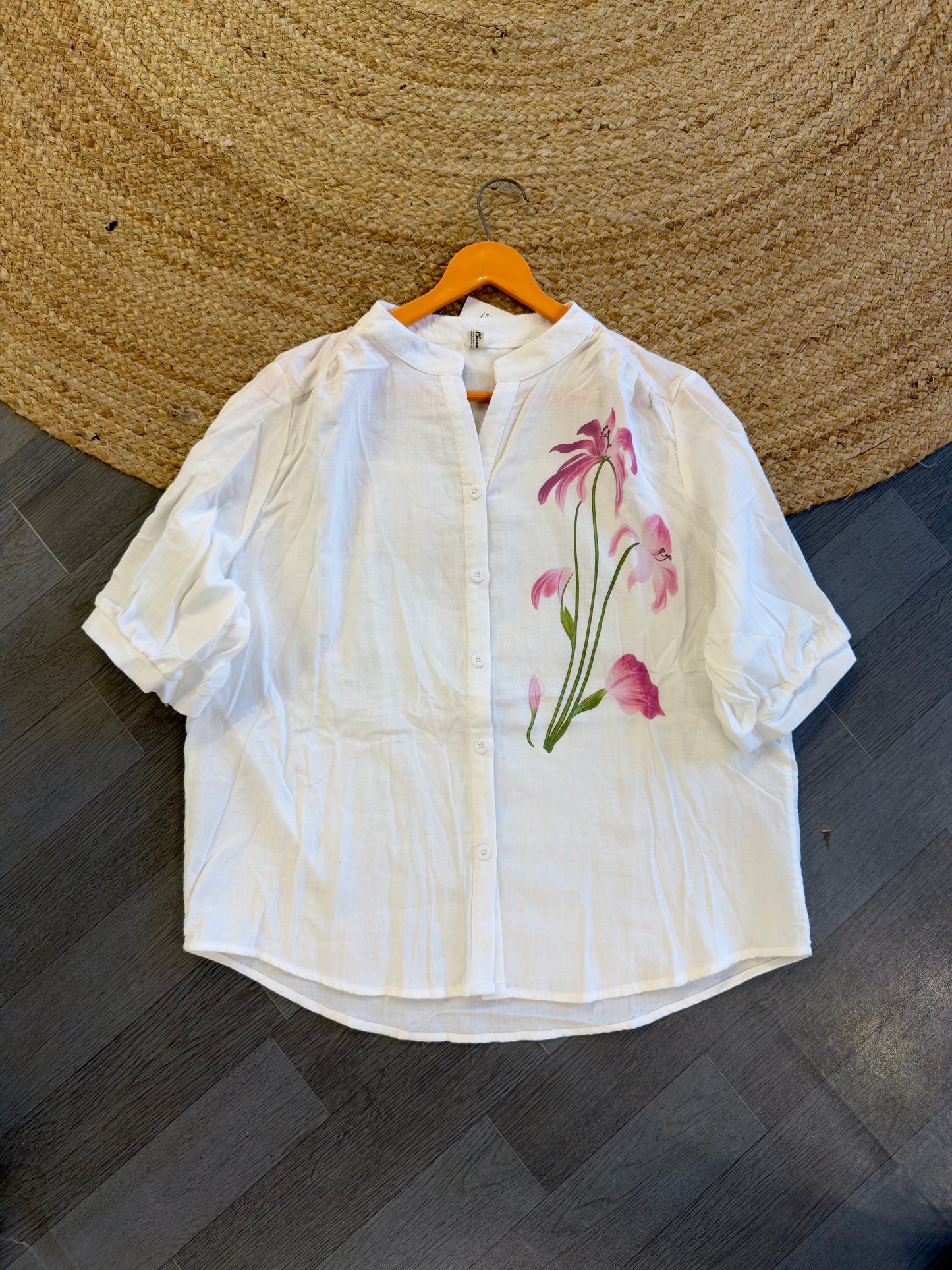 BEST SELLER MUL COTTON WHITE PRINT TOP