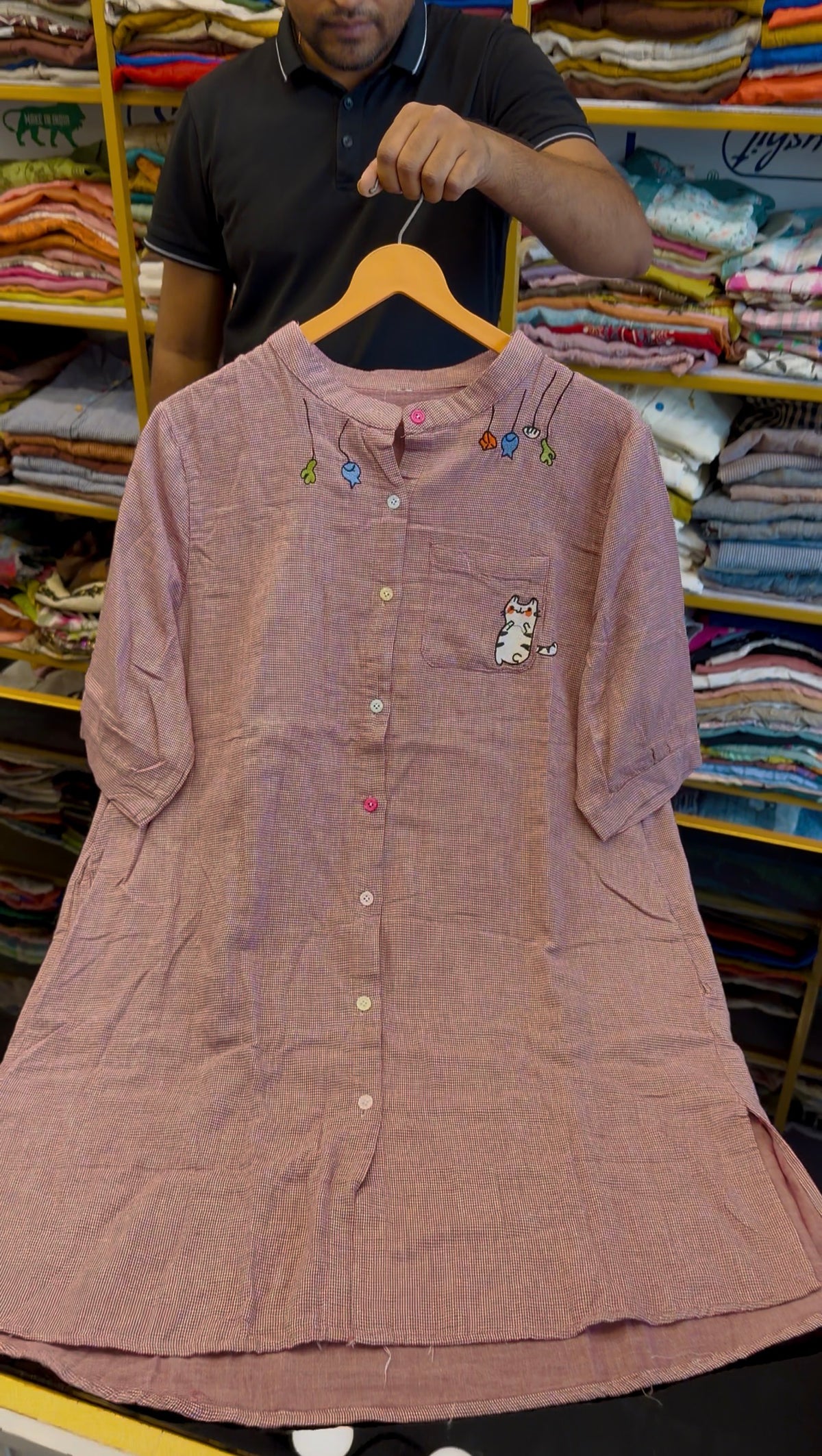 PREMIUM PURE MUL EMBROIDERY COTTON TUNIC