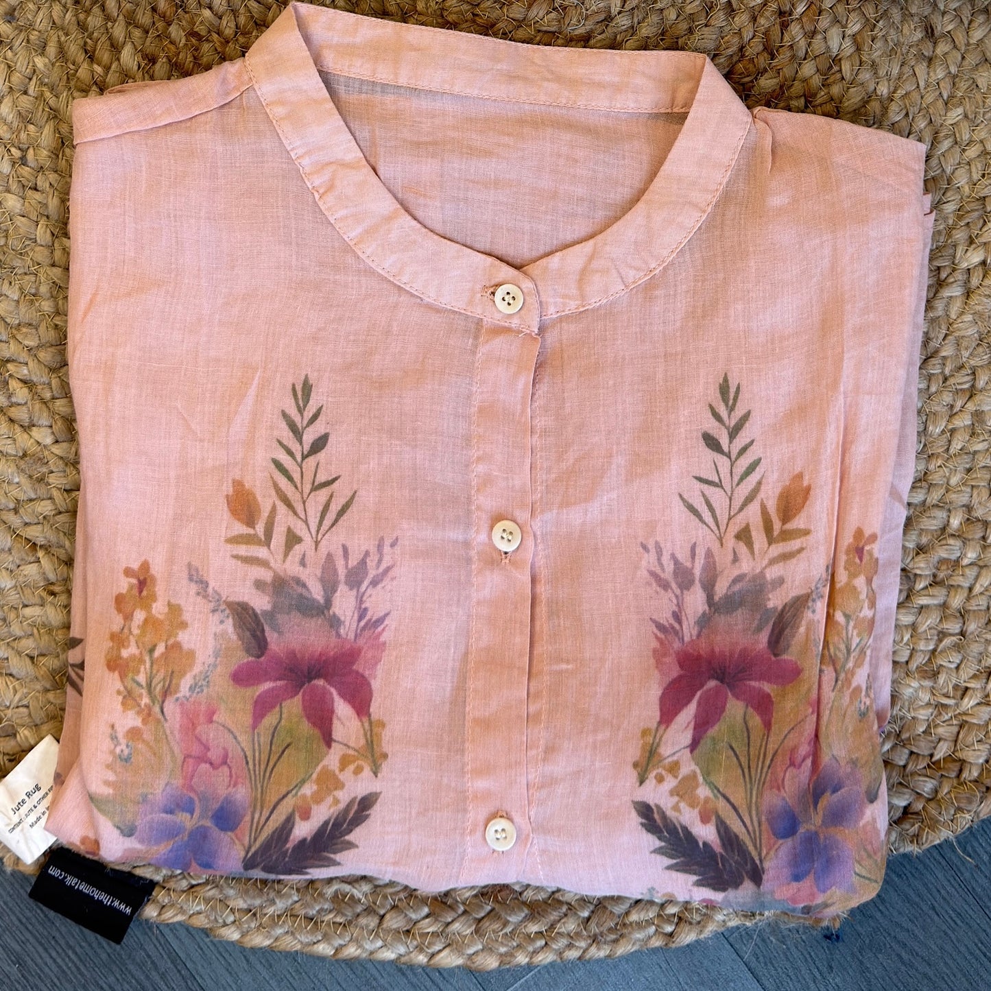 PREMIUM PURE LINEN PRINT TOP