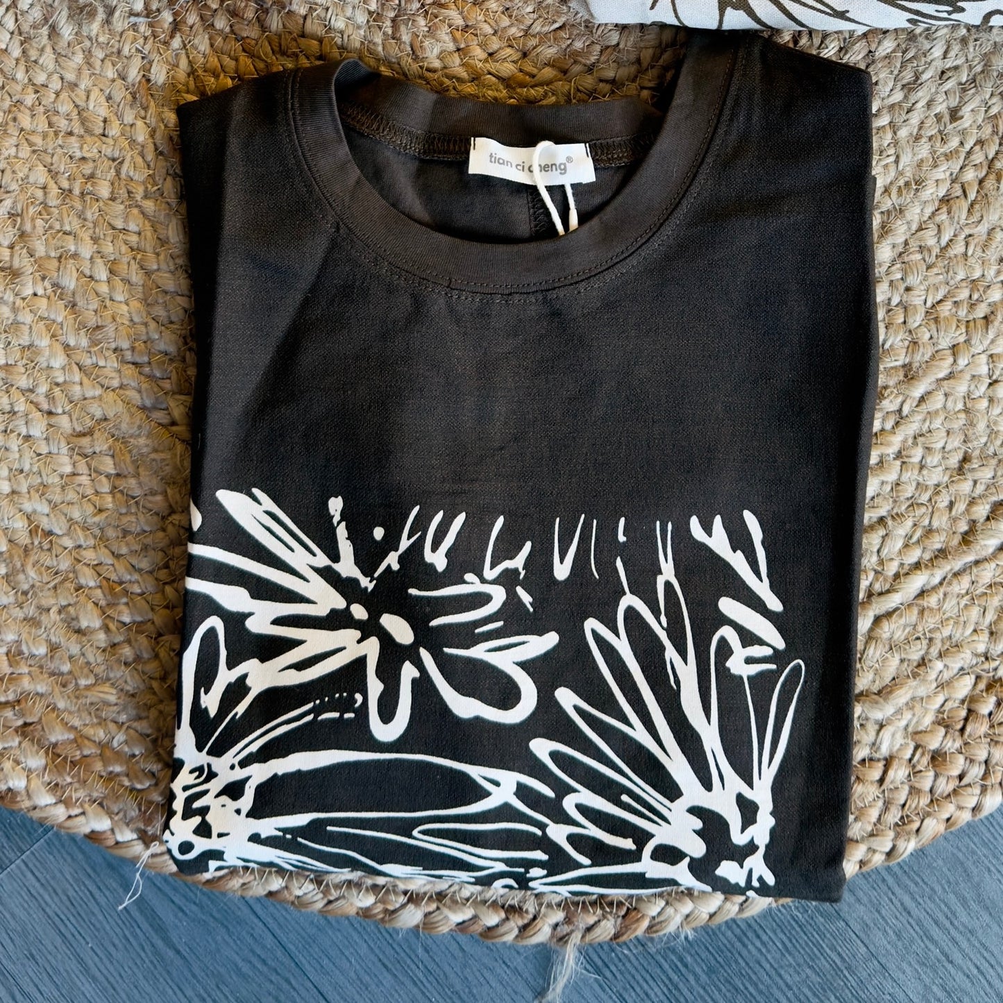PONCHO PRINT COTTON TOP CUM TSHIRT