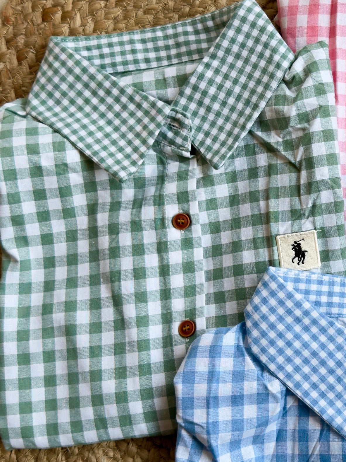 CHEX CROP SHIRT TOP