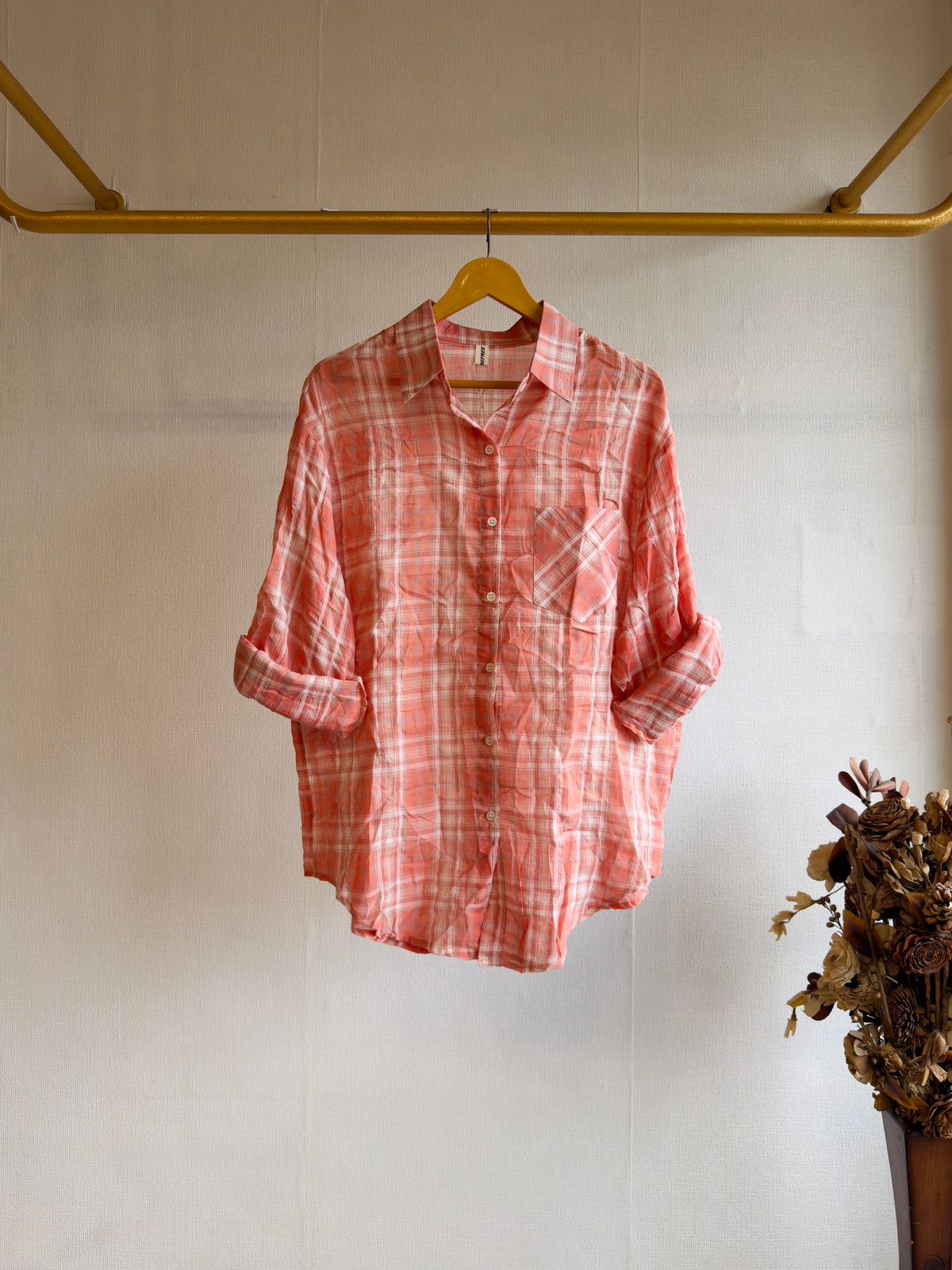 TRENDING CHEX PURE MUL COTTON SHIRT