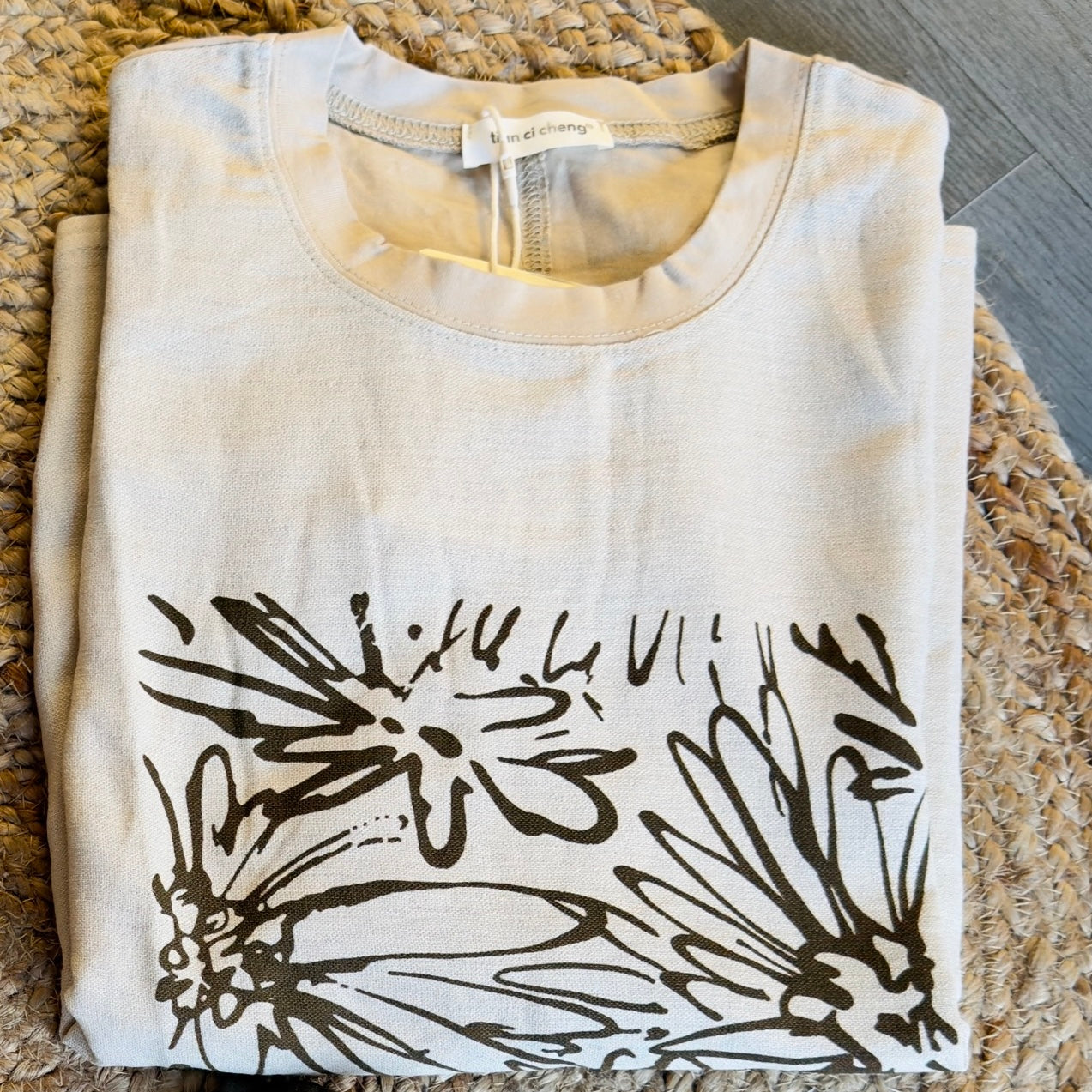PONCHO PRINT COTTON TOP CUM TSHIRT