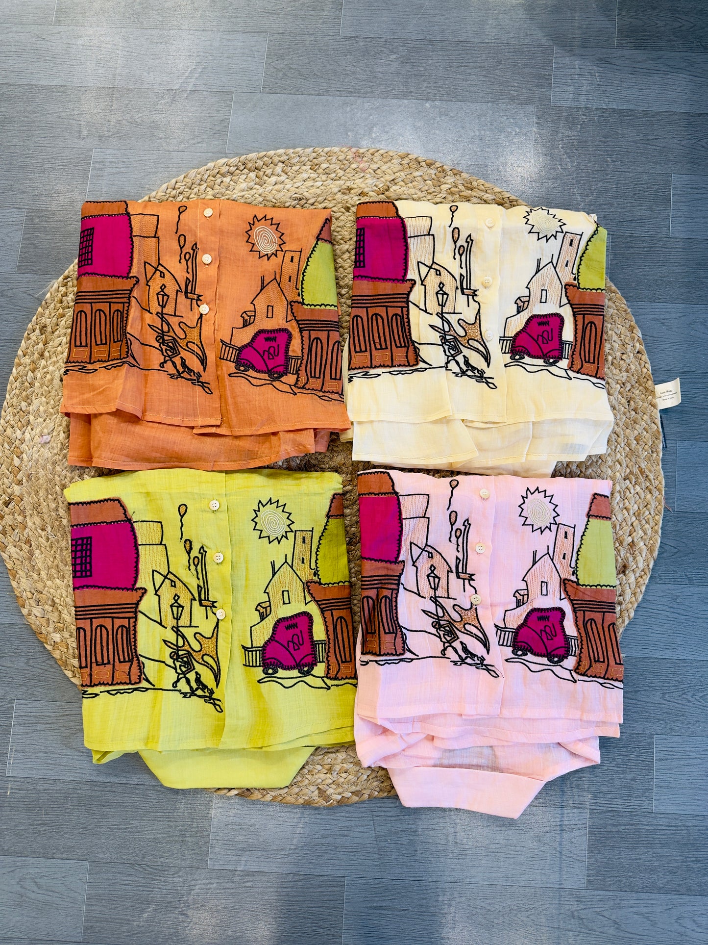 HOUSE EMBROIDERY LINEN SUMMER SHIRT