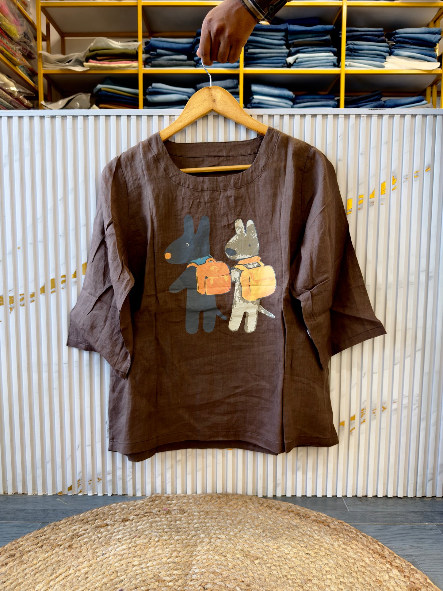 PREMIUM PURE PRINT TOP CUM TSHIRT
