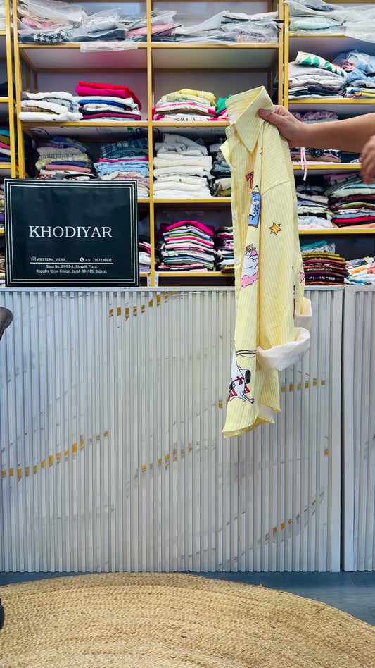 TRENDING STRIPS CARTOON SHIRT