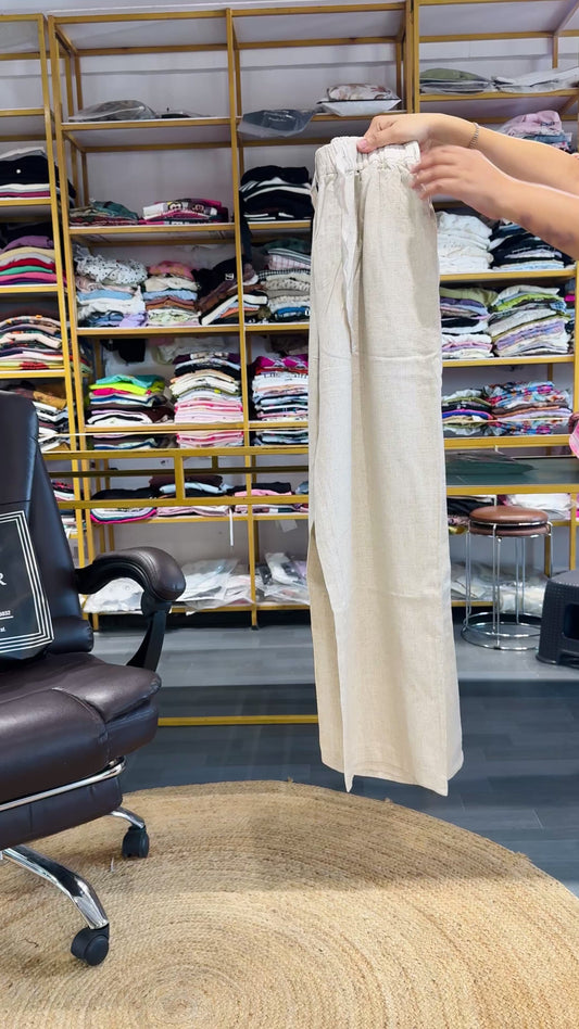 PREMIUM BEST SELLING COMFORTABLE STRAIGHT LINEN TROUSER PANT